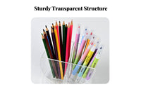Multi-Compartment Desk Organizer Easy to Clean Rotating Pen Holder Large Capacity Rotating Pencil Holder for Home Office