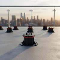 Easy to Install Adjustable Deck Pedestal Long-Lasting Adjustable Pedestal Support Heavy Duty Height Adjust Deck Support High Load Capacity for Fountain Area, Balcony