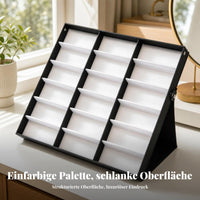 Foldable Eyeglass Display Box Hinged Tabletop Glasses Display Stand Angled