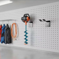 Ice Auger Storage Bracket L-Shaped Ice Auger Holder Secure for Garage, Workshop