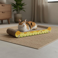 Long-Lasting Cardboard Cat Scratcher Furniture Protector Cat Scratching Board Multi-Functional Corrugated Scratch Board Glue
