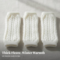 Infant Thermal Leg Warmers Warm Baby Leg Warmers Newborn Fleece-Lined Long Socks Thickened Baby Crawling Knee Pads for Newborns