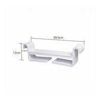 10 Pieces Plastic Pants Hanger White Trouser Hanger Wardrobe Organizer Double Bar