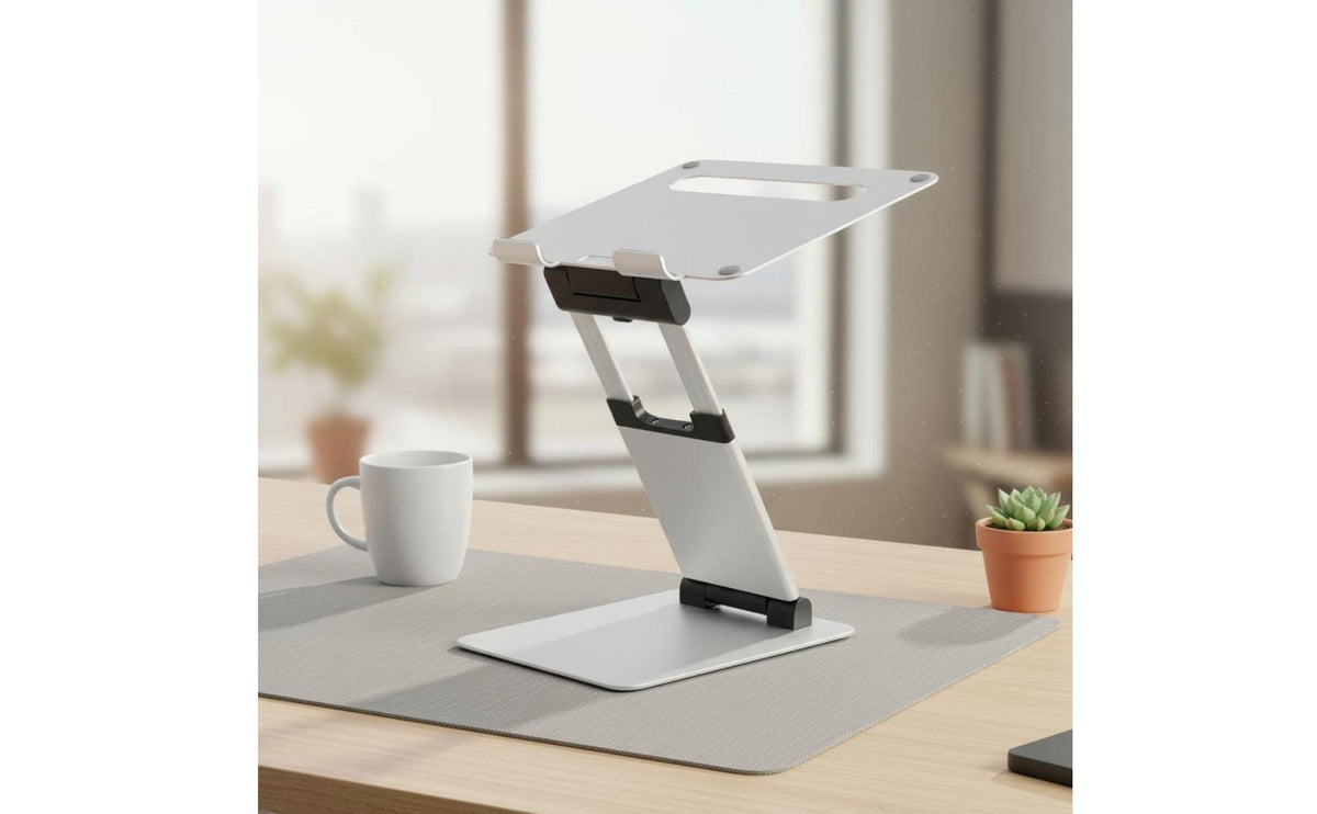 Adjustable Laptop Stand Heat Dissipation Folding Laptop Stand Stable Support Base Portable Notebook Holder for Office Workers, Students, Study Desk
