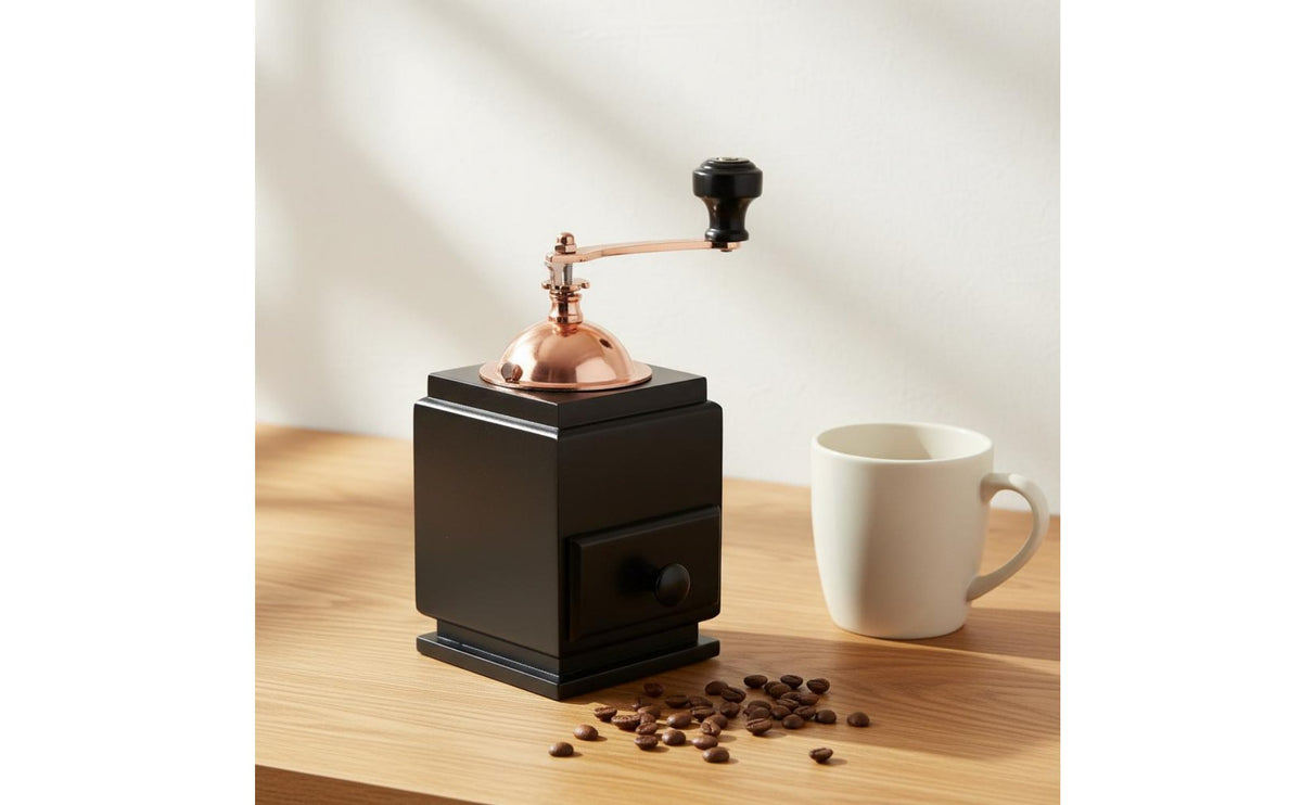 Manual Coffee Grinder Preserves Aroma Hand Crank Coffee Mill Vintage Design Hand Crank Grinder Ergonomic Handle Drawer Collector