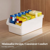 Clear accessibleFront Container Versatile Organizer Box Space-Saving Household Storage for Home Organizers, Homeowners, Kitchen, Cacontaineret