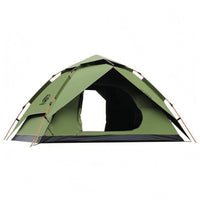 Automatic Double Layer Dome Tent 210D Oxford Material Double-Layer Tent Fiberglass Poles Outdoor Shelter Ground Stakes and Guy Lines