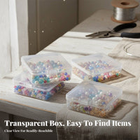 Transparent Lid Multicompartment Component Box High visibility Parts Case Adjustable Dividers Storage Container space-saving Design for DIY hobbyists, Technicians, Workshop, Home Organization, Craft Room, work location