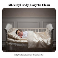 5 Pieces Reborn Doll Hand-Painted Realistic Baby Doll Realistic Sleeping Baby Bathable children's Toy Cleanable for Children 3+