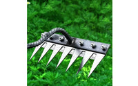 2 in 1 Garden Hand Rake Multi-Tine Hoe Rake Soil Loosening Cultivator for Farmers, Gardeners, Farm, Yard Planting Weeding