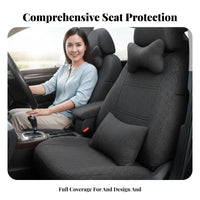 Full Car Seat Cover Set Easy to Clean Full Wrap Upholstery Set Machine Washable