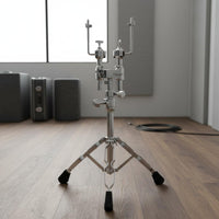 Bass Drum Tom Holder Heavy Duty Tom Drum Holder Chrome for Drummers, Music Practice, Studio Audio Production, Stage Performance