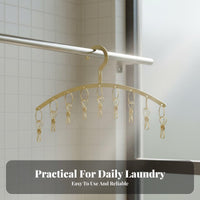 Curved-Shaped Sock Dryer Rust-Resistant Multi-Fastener Sock Hanger Laundry Clamp Hanger Rustproof Stainless Steel Clothes Drying