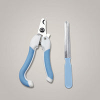 Nail Clippers with a Built-in Nail File, Stainless Steel Cat and Dog Nail Clippers for Small Animals, Non Slip Puppy Nail Clippers, 14cm Length