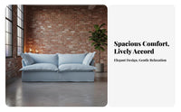 frill Skirt Sofa Apartment Size Couch with frilld Skirt exceptionally soft Loveseat for Young Adults, residents, Living Room, Lounge Area, Bedroom