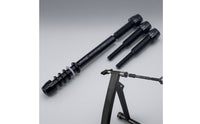 Aluminum Alloy Bike Exercise Thru Axle Adapter Compatible 12mm Thru Axle Adapter Sturdy Lightweight for Cyclists