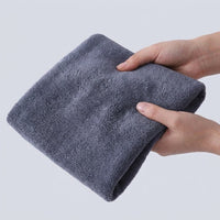 70cm x 140cm Microfibre Towel and Salon Hair Wrapping Towel, Magic Wipe Bathroom Drying Cloth, Quick-Dry 300 GSM Reusable Microfiber with Loop