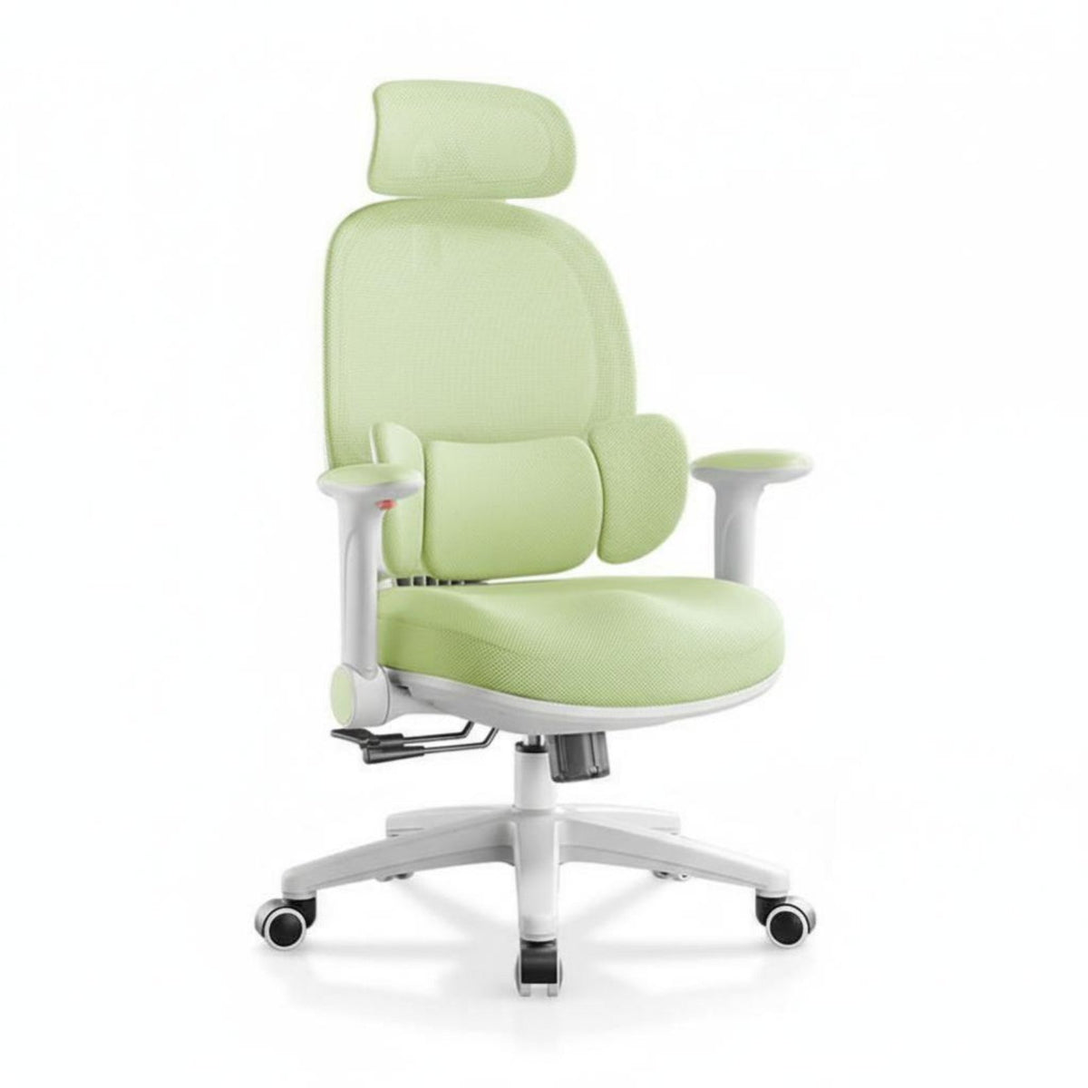 Support Ergonomic Desk Seat Compact Size Swivel Chair Rolling Casters Office Furniture Adjustable Armrests for Telecommuting Workers, Students, Adults, Small Living Areas, Study Room