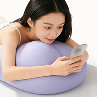 Breathable Material Curved Memory Foam Pillow Soft and Supportive Ergonomic Chest Pillow Multi-Purpose for Side Sleepers, Bedroom, Office