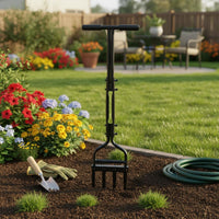 Manual Lawn Aerator Portable Soil Loosening Tool Heavy-Duty Lawn Coring Tool for Homeowners