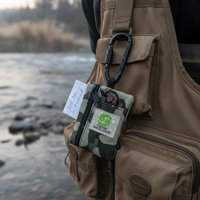 Minimalist Outdoor Tactical Coin Purse with Zipper for Camping Hiking Fishing Keys Headphones