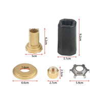 Outboard Propeller Installation Kit Splined Propeller Installation Kit CNC Machined Replacement for Boat Owners