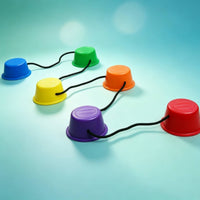 6 Pieces Interconnected Balance Stepping Stones Odorless Stepping Stones with Cord Low-Height Toy Indoor for Children, Kindergarten