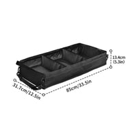 Under-Seat Storage Box Foldable Underseat Truck Organizer Truck Seat Organizer with Dividers Soft-Sided Heavy-Duty for Drivers