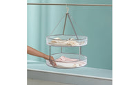 Foldable Hanging Drying Basket Collapsible Mesh Drying Rack Breathable Hanging Mesh Dryer Long-Lasting for Balcony
