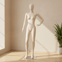 Female Display Mannequin Slim Female Mannequin Commercial-Grade Stable for Boutiques, Shop Window, Clothing Store