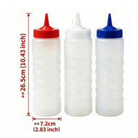 Sauce Squeeze Bottle with Nozzle Translucent Sauce Dispenser Accurate for Chefs