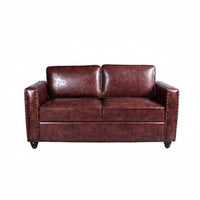 Retro Design Double Sofa Booth with Table Long-Lasting Construction Cafe Seating Space-Saving Design Commercial Furniture Solid Wood Frame for Interior Designers, Apartment Dwellers, Restaurants, Cafes, Tea Shops, Lounge Areas