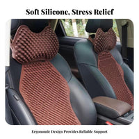 Breathable Silicone Car Seat Cushion Reduces Fatigue Ventilated Seat Pad Soft and Comfortable for Drivers, Seniors, Truck, Long Drives, Home
