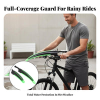 Front and Rear Bike Fenders Full Coverage Universal Bike Mudguard Front and Rear Mudguard Set Long-Lasting Material