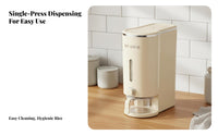 Rice Dispenser Airtight Closure Ed Rice Storage Bin Push Button Grain Dispenser Moisture-Closure Ed Countertop Grain Bin