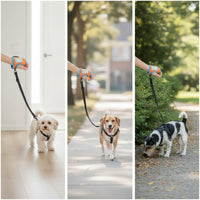 Hand-Held Dog Leash Wrist Strap Secure Leash with Wrist Cuff Comfortable Breathable Mesh for Pet Owners, Outdoor Training