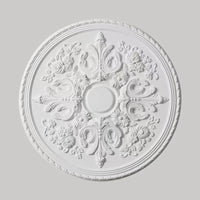 French PU Ceiling Rose Decorative Round Ceiling Lamp Base