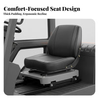 Adjustable Position Slide Rails Universal Forklift Seat Ergonomic Design Universal Tractor Seat High-Rebound Foam Cushion for Farmers
