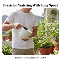 Long Spout Watering Can Rust-Resistant Stainless Steel Watering Can House Plant Waterer Long-Lasting Gardening Supplies