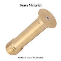 Adjustable Spray Pattern Bell-Shaped Fountain Nozzle Quiet Operation Brass Fountain Nozzle Long-Lasting for Garden, Courtyard