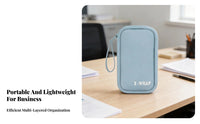Large Capacity U-Guard Storage Case Compact Portable Bank Security Key Bag Soft Inner Lining for Business Owners, Office Workers, Travel