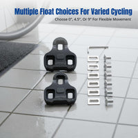 Bike Pedal Cleat, TPU Anti-Slip Lock Plate, Three-Float Angle, Universal Cycling Gear