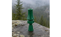 Flared Mouthpiece Duck Call Whistle Tapered Body Mallard Call Whistle Green Gear 11 Cm for Hunters