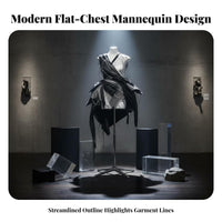 Korean Design Half Body Dress Form with Stand Sturdy Metal Base Female Torso Mannequin Long-Lasting Construction Female Mannequin Body Lightweight for Boutique Owners, Fashion Designers, Window Displays, Boutiques, Retail Shop S, Tailor Shop