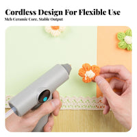 Fast Heating Cordless Hot Glue Lightweight Hot Glue Anti-Scald Design for Children, Hobbyists, Home Use, School Projects, Workshop