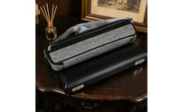 16-Hole Flute Case Set Shoulder Strap Flute Hard Case with Gig Bag Padded Lining Musical Instrument Accessory for Flutists