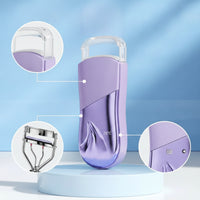 Mini Electric Eyelash Curler Portable Heated Eyelash Curler Handheld for Women, Travel, Makeup Bag