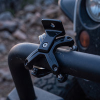 Car Light Mounting Bracket Glossy Black Bracket with Claw Clamp Low-Profile for Round Tubes