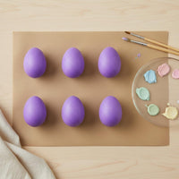 6 Pieces Easter Decoration Set Foam Eggs Ornament Craft Supply Soft Texture Lightweight Material Suitable for Holiday Party Home Office Display