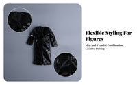 Square Buckle Doll Trench Coat Glossy 1/12 Trench Coat